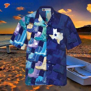 multicolored cowboy boots texas hawaiian shirt for lone star flag shirt and blue texans 1