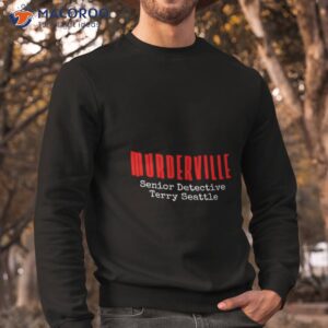 Murderville Red Logo Shirt 2 murderville red logo shirt sweatshirt