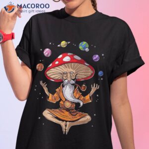 Mushroom Buddha Zen Yoga Meditation Psychedelic Hippie Fungi Shirt