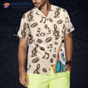 music note and sloth shirt for hawaiian 0