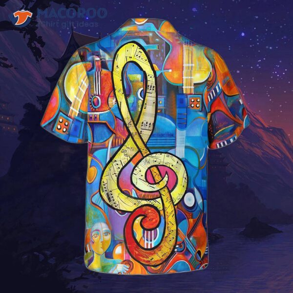 Music-note Guitar Hawaiian Shirt