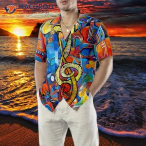 music note guitar hawaiian shirt 4