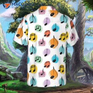 music note seamless pattern hawaiian shirt 1