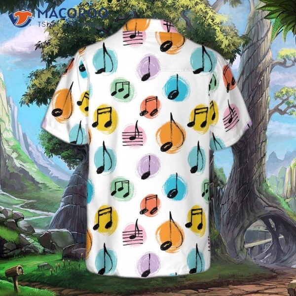 Music Note Seamless Pattern Hawaiian Shirt