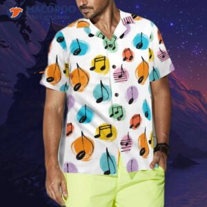 music note seamless pattern hawaiian shirt 4