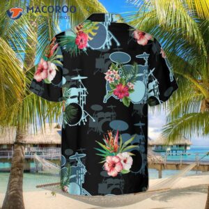 musical instrut drums hawaiian shirt 2