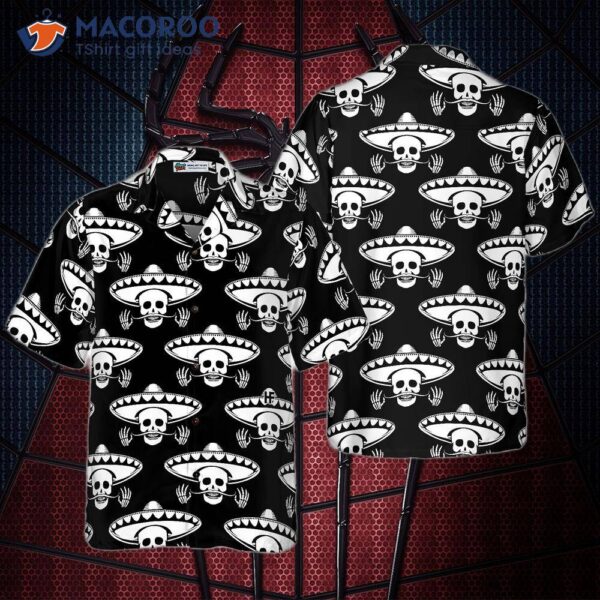 Mustache Skull Mexico Hawaiian Shirt