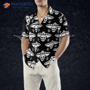 mustache skull mexico hawaiian shirt 4