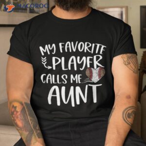 my favorite baseball people call me aunt mothers day leopard shirt tshirt
