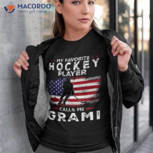 My Favorite Hockey Player Calls Me Grami Family Matching Shirt