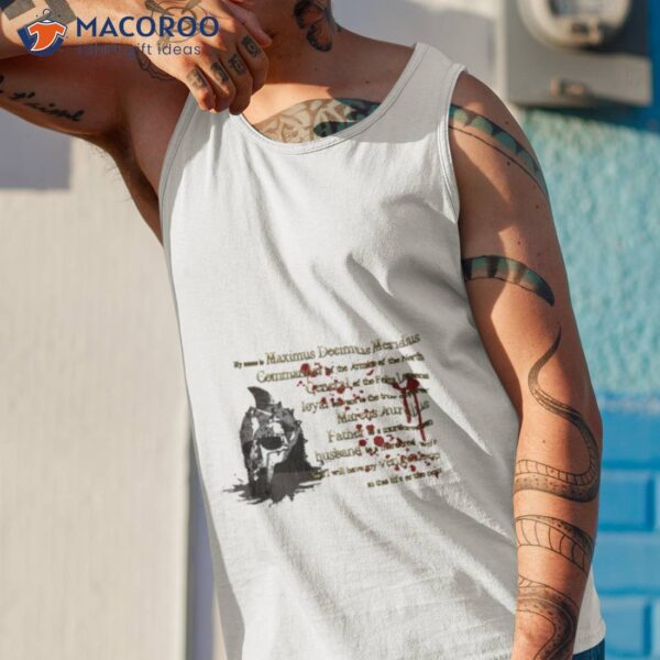 My Name Is Maximus Gladiator Movie Shirt