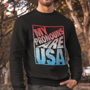 my pronouns are usa for all american families shirt sweatshirt