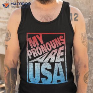 my pronouns are usa for all american families shirt tank top