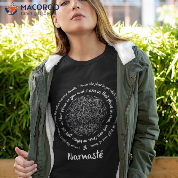 Namaste We Are One Meditation Sayings Mandala Yoga Gift Shirt