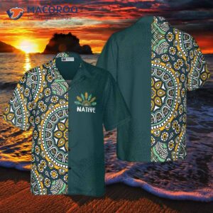 native american mandala style limited edition hawaiian shirt vintage seamless pattern shirt 0