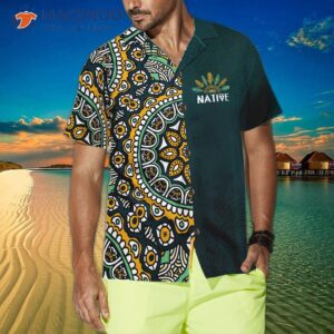 native american mandala style limited edition hawaiian shirt vintage seamless pattern shirt 3