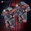 Native American Patriotic Eagle Independence Day Fourth Of July Memorial Hawaiian Shirts
