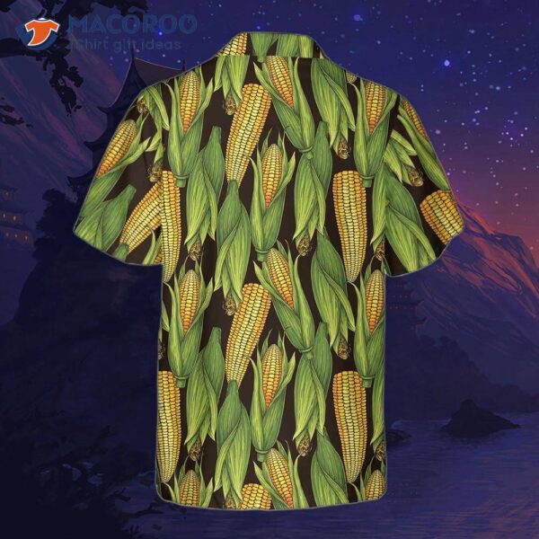 Natural Corn Cob Hawaiian Shirt, Funny Print Shirt For Adults