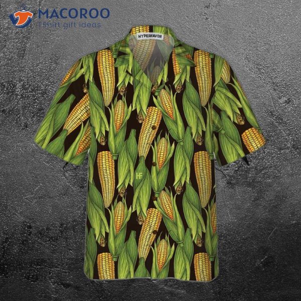 Natural Corn Cob Hawaiian Shirt, Funny Print Shirt For Adults