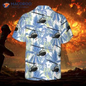 navy blue twin hued hawaiian shirt 1