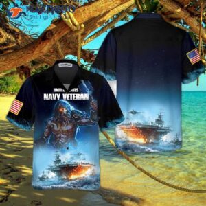 Navy Veteran Hawaiian Shirt, Proud Shirt – Meaningful Gift For Veterans Day