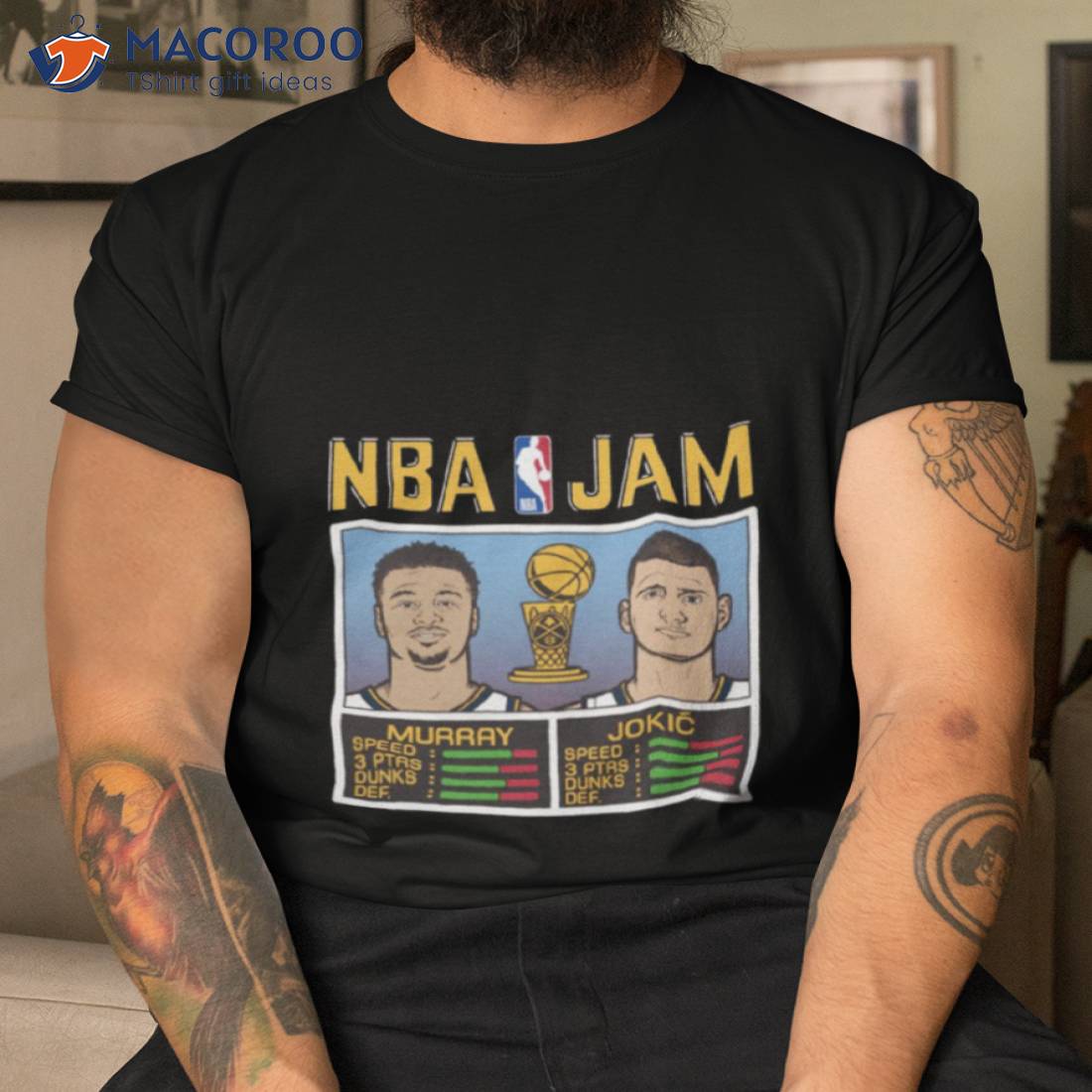 Nikola Jokic and Jamal Murray Denver Nuggets NBA Jam shirt