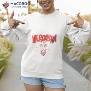 nebraska scarlet and cream shirt sweatshirt