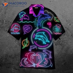 neon dolphin hawaiian shirts 1