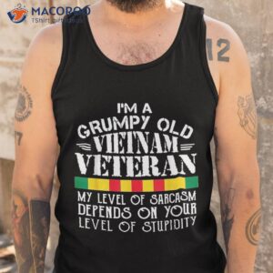 never underestimate an old man who is also vietnam veteran shirt tank top