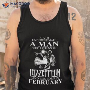 never underestimate an old man who listens to kiss and was born in february shirt tank top