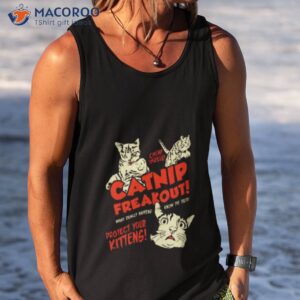 new catnip madness horror art shirt tank top