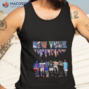 new york all team sports skyline players 2023 signatures shirt tank top 3