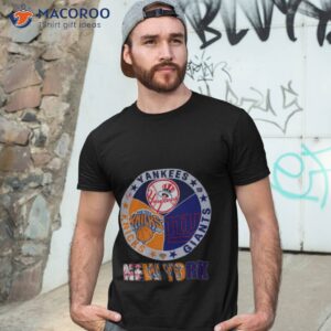 New York Sport Team Ny Yankees Ny Knicks And Ny Giants Shirt