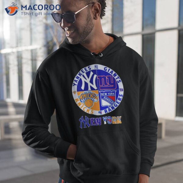 New York Yankees Giants Knicks Rangers Logo Shirt