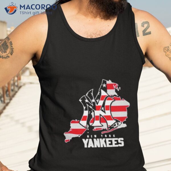 New York Yankees Logo American Flag Shirt