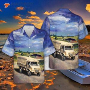 New Zealand Army Unimog Hawaiian-style Shirt