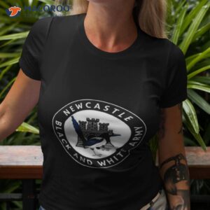 newcastle large crest fanmade black and white army shirt tshirt 3