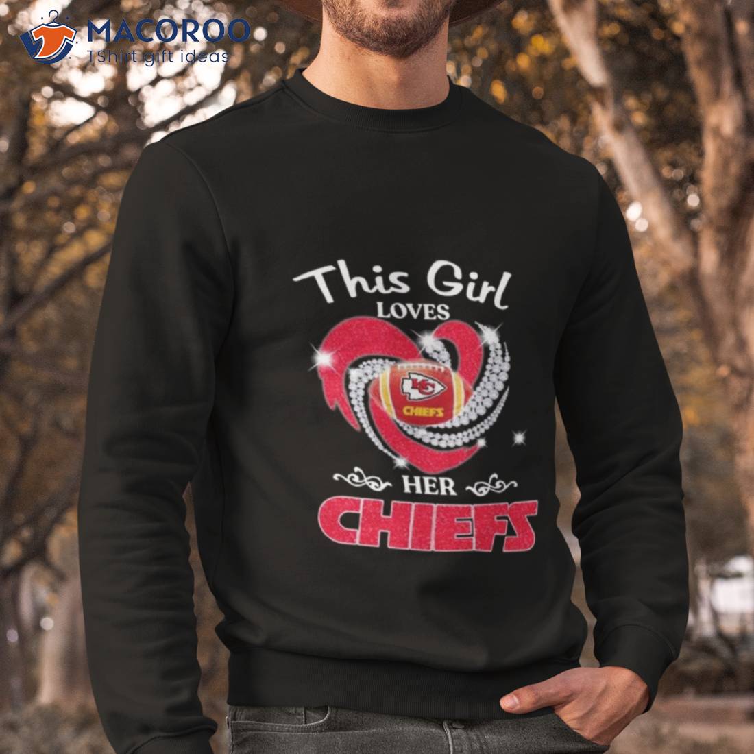 News This Girl Loves Her Kansas City Chiefs Heart Diamond 2023 Shirt