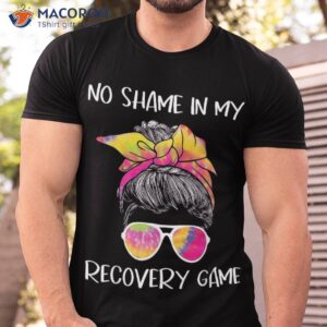 no shame in my recovery game sobriety aa na anniversary shirt tshirt