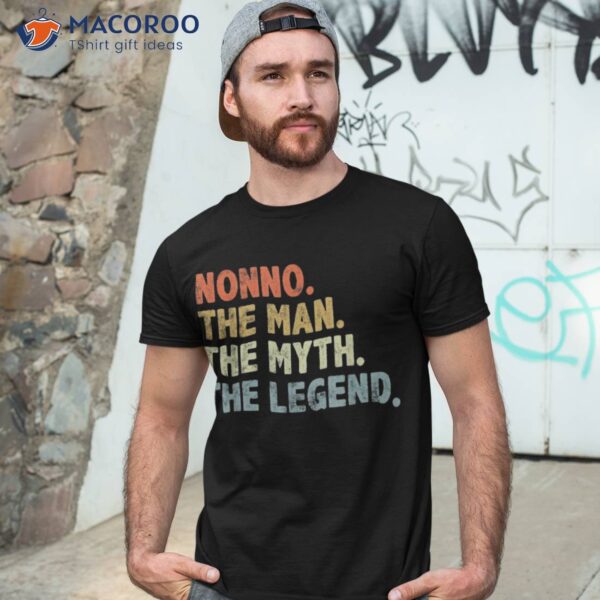 Nonno The Man Myth Legend Father’s Day Gift For Dad Grandpa Shirt