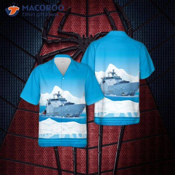 Norwegian Coast Guard Nocgv Svalbard (w303): Hawaiian Shirt