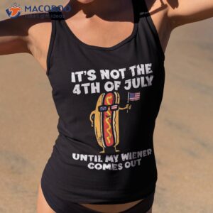 not 4th july wiener hotdog american flag patriotic shirt tank top 2