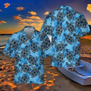 Ocean Turtle Seamless Pattern Hawaiian Shirt, For And , Cool Gift Lover