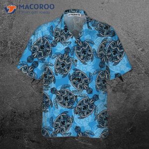 ocean turtle seamless pattern hawaiian shirt for and cool gift lover 2