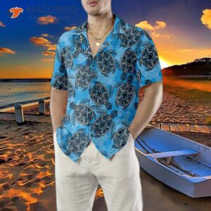 ocean turtle seamless pattern hawaiian shirt for and cool gift lover 4