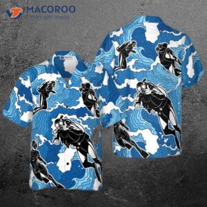 Ocean Wave Scuba Diving Hawaiian Shirt