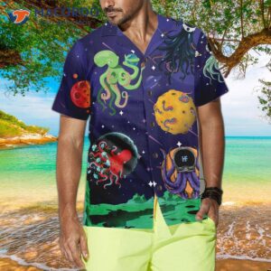 octopus astronaut hawaiian shirt funny shirt for and 3