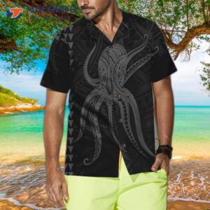 octopus in polynesian style hawaiian shirt unique shirt for 3