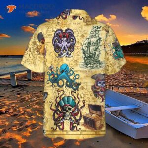 Octopus Pirate Hawaiian Shirt, Cool Shirt For Adults, Pattern