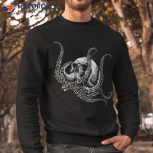 octopus sugar skull graphic shirt sweatshirt